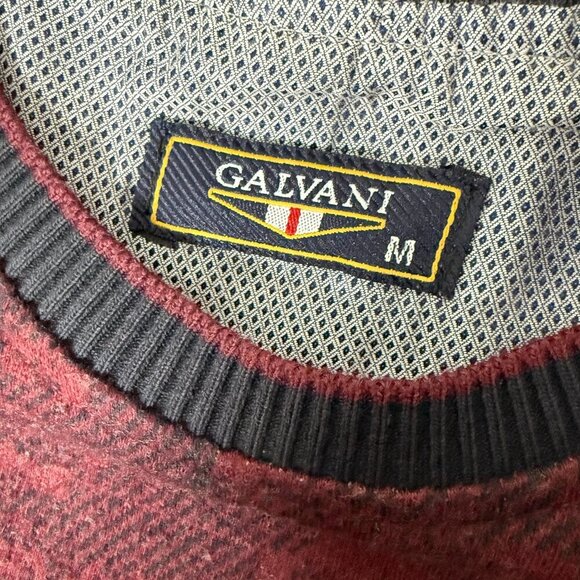 Galvani Sweater Elbow Patches, Burgandy with Black Detail, Size M - Picture 2 of 9